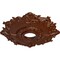 Ekena Millwork Riley Medallion (Canopies up to 4 5/8"), 18"OD x 3 1/2"ID x 1 1/2"P, Burnished Mahogany Crackle CM18RLBMC - alternate 2